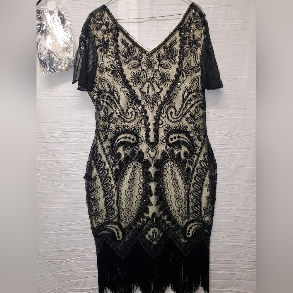Women's Roaring 20's Flapper Dress 2XL